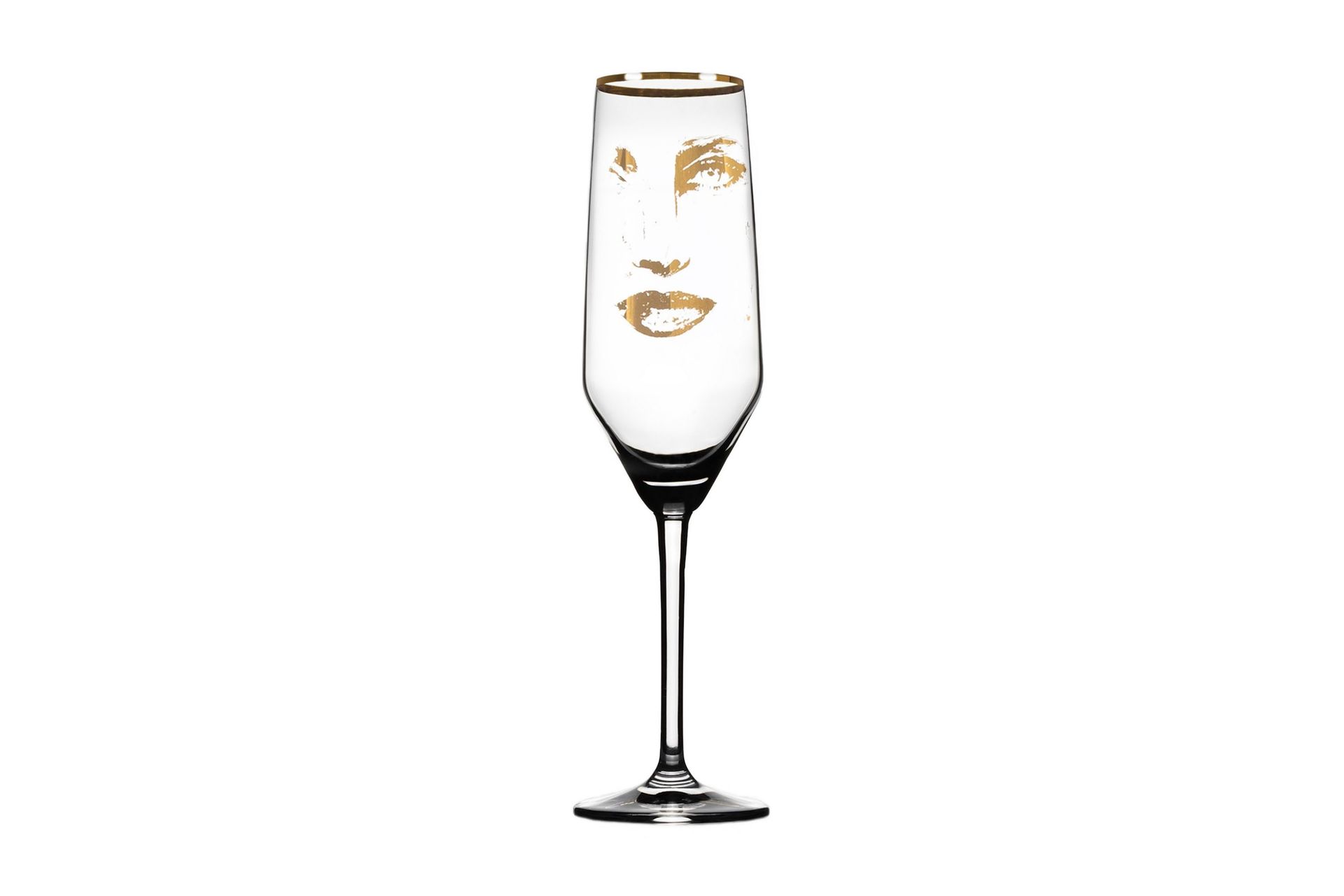 Piece of Me Kristall Champagneglas 24 cm - Guld