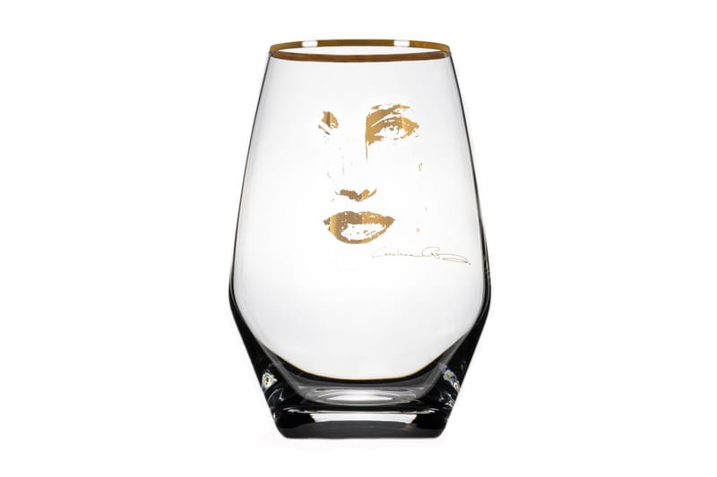 Piece of Me Kristall Vattenglas 12 cm, Guld