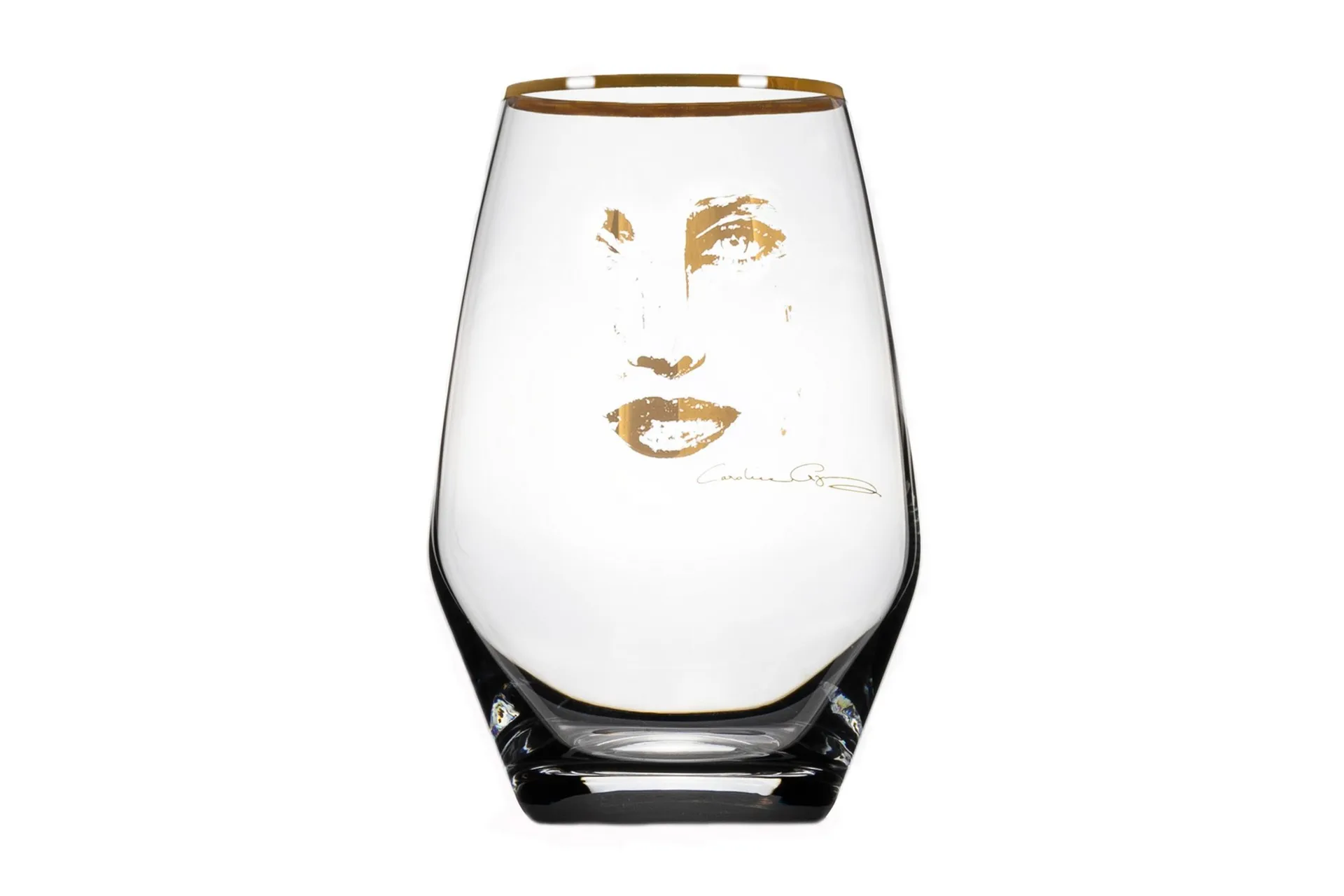 Piece of Me Kristall Vattenglas 12 cm - Guld