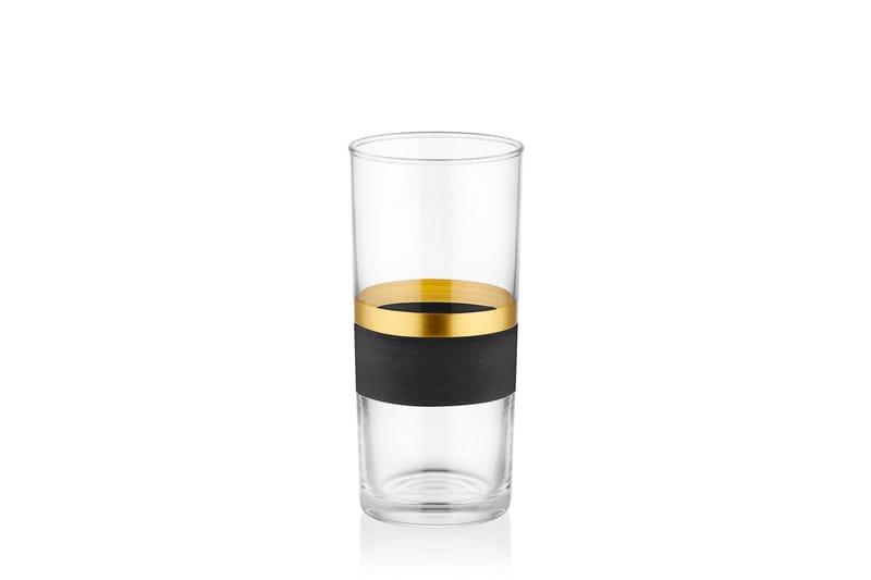 Vattenglas - Svart/Guld - Vattenglas
