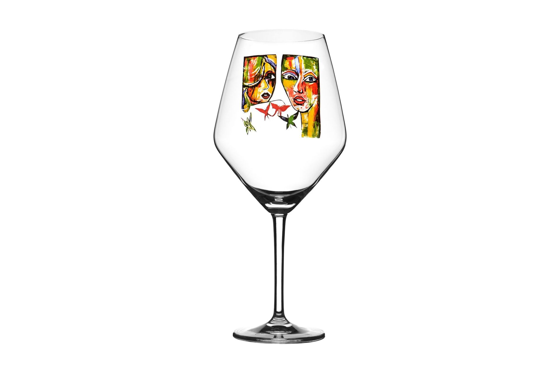 In Love Rödvinsglas 25 cm - Flerfärgad