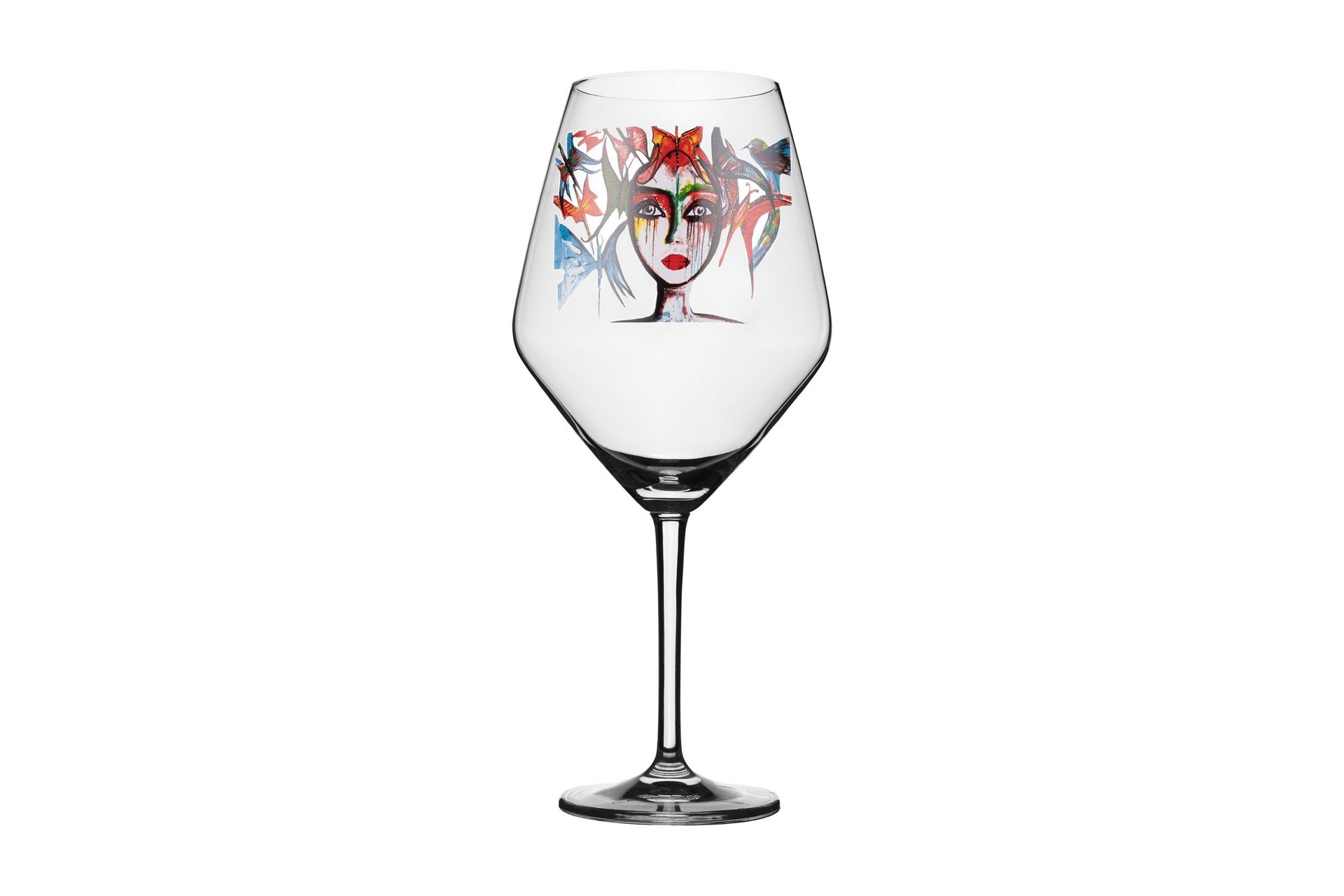 Slice of Life Rödvinsglas 25 cm - Flerfärgad