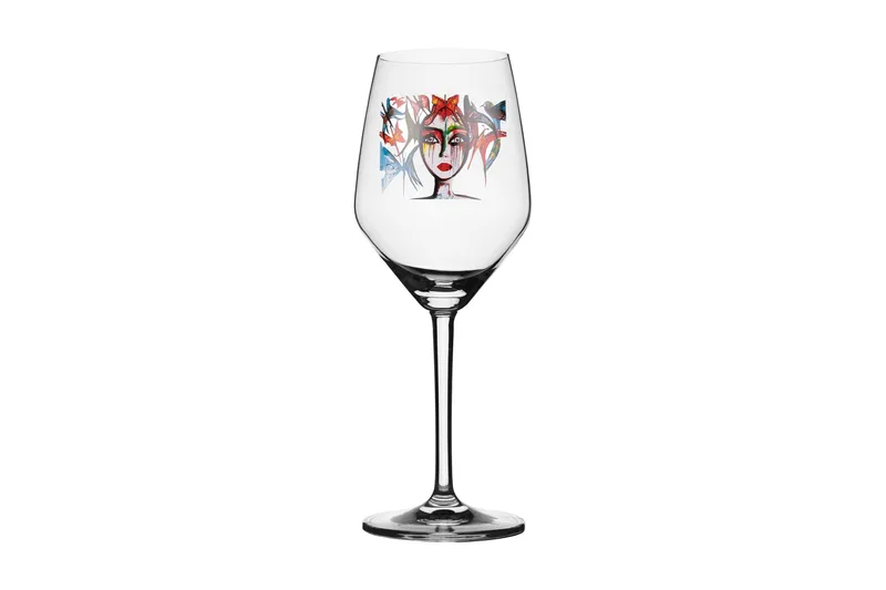 Slice of Life Vitvinsglas 22 cm, Flerfärgad