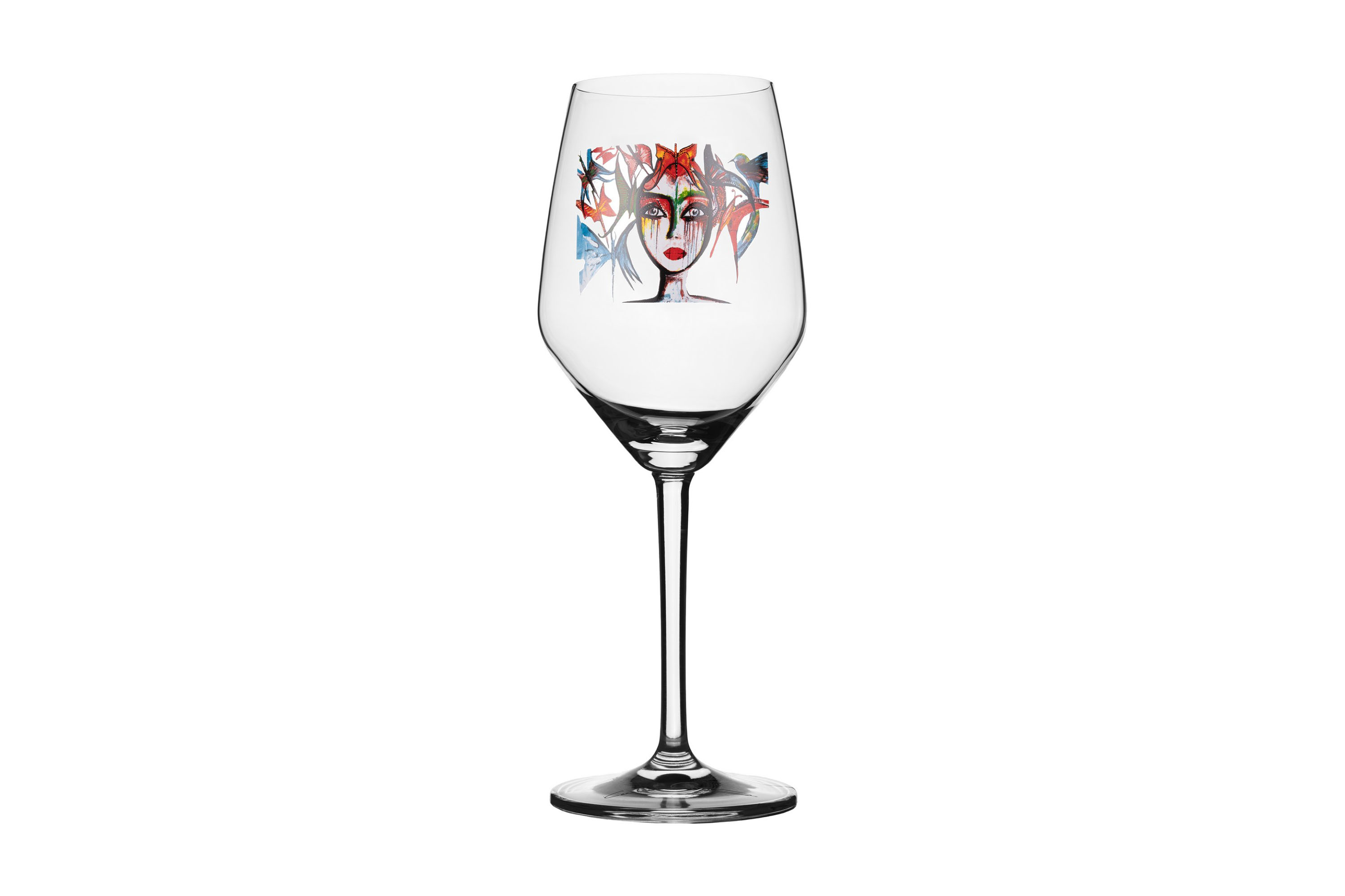 Slice of Life Vitvinsglas 22 cm Flerfärgad