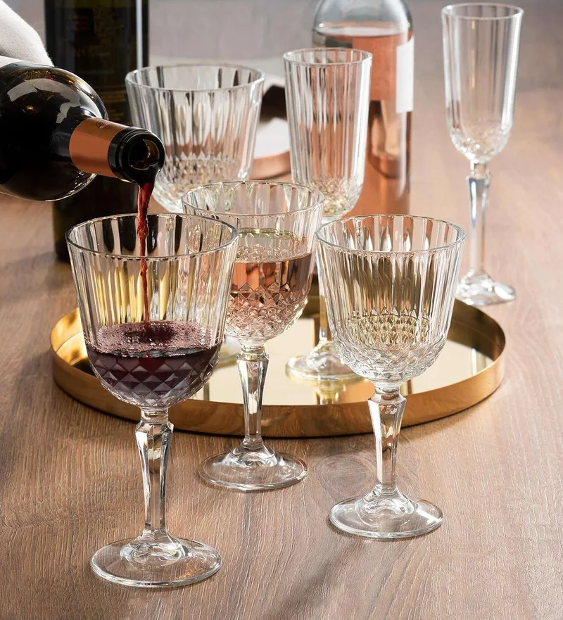 Yrvold Vinglasset (6 delar) 8,5x8,5x17 cm - Transparent - Servering & matlagning - Glas - Vinglas
