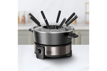 Fonduegryta Black+Decker 2L - Silver - Servering & matlagning - Gryta & kastrull - Fonduegryta