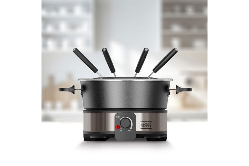 Fonduegryta Black+Decker 2L - Silver - Servering & matlagning - Gryta & kastrull - Fonduegryta