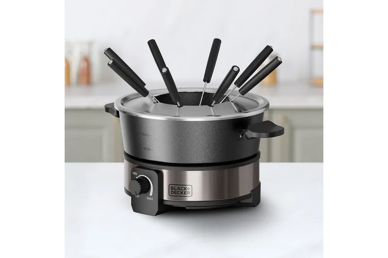 Fonduegryta Black+Decker 2L - Silver - Servering & matlagning - Gryta & kastrull - Fonduegryta