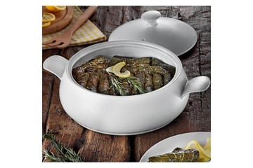 Adine Gjutjärnsgryta 31x22 cm - Porslin/Vit - Servering & matlagning - Gryta & kastrull - Gryta