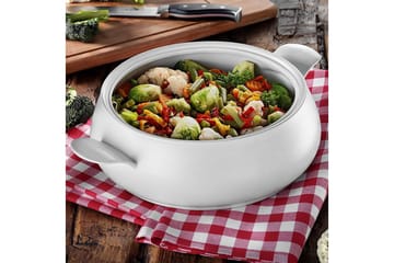 Adine Gjutjärnsgryta 31x22 cm - Porslin/Vit - Servering & matlagning - Gryta & kastrull - Gryta