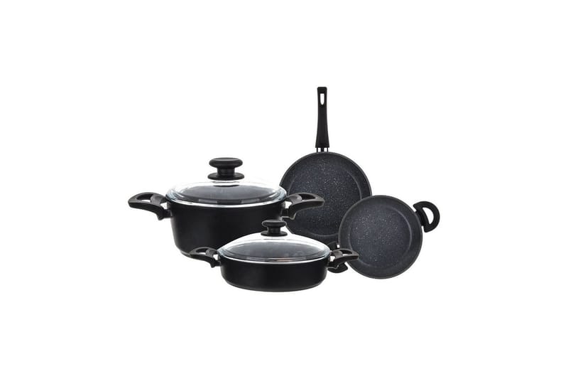 Grytset (6 delar) Fenwick Svart - Svart - Servering & matlagning - Gryta & kastrull - Gryta