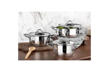 Grytset (6 delar) Nymora Argentu - Silver - Servering & matlagning - Gryta & kastrull - Gryta