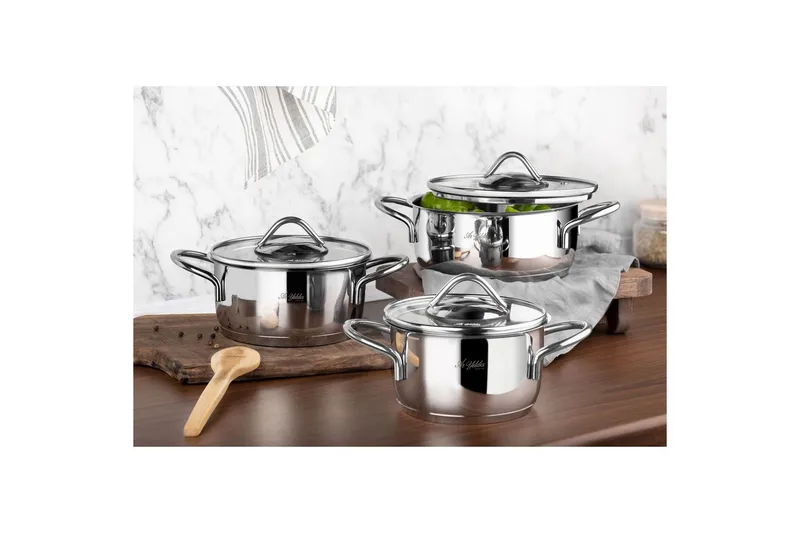 Grytset (6 delar) Nymora Argentu - Silver - Servering & matlagning - Gryta & kastrull - Gryta