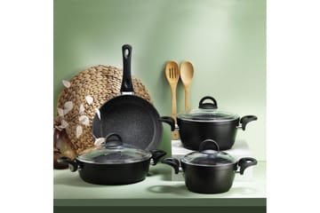 Grytset (7 delar) Ashmoor Svart - Svart - Servering & matlagning - Gryta & kastrull - Kastrull