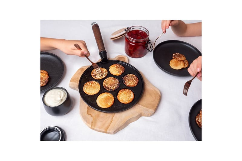 Pannkakspanna Maku Gjutjärn 7 Koppar Svart - Servering & matlagning - Gryta & kastrull - Stekpanna