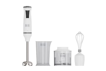 Stavmixerset Black+Decker 750W Vit - Vit - Servering & matlagning - Köksmaskin - Blanda & hacka - Stavmixer