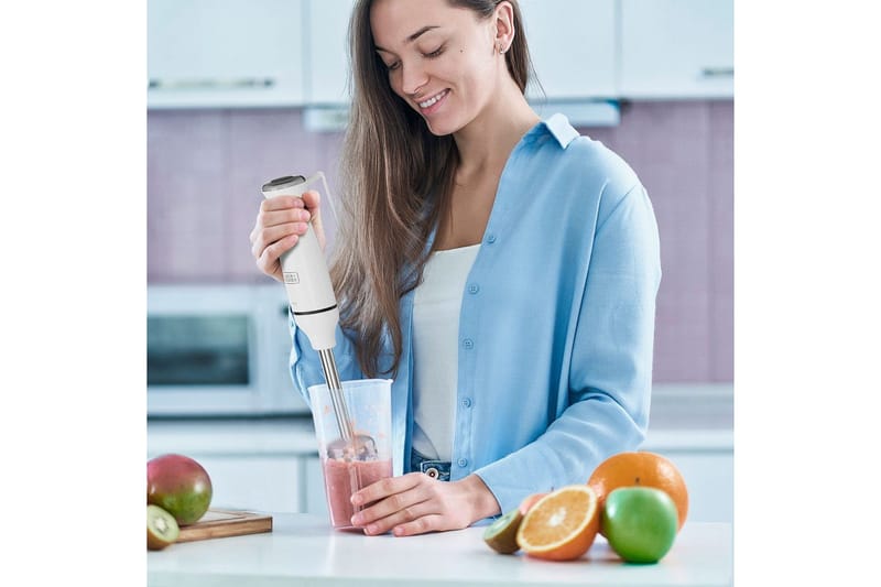 Stavmixerset Black+Decker 750W Vit - Vit - Servering & matlagning - Köksmaskin - Blanda & hacka - Stavmixer