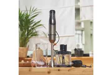 Stavmixerset Black+Decker Brushed 1200W - Kolgrå|Svart - Servering & matlagning - Köksmaskin - Blanda & hacka - Stavmixer