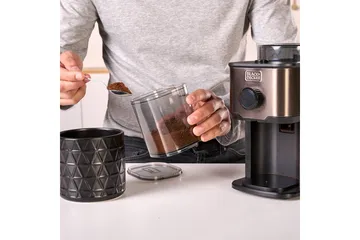 Elektrisk Kaffekvarn Black+Decker 150W - Grå - Servering & matlagning - Köksmaskin - Kaffemaskin & kaffetillbehör - Kaffekvarn & Espressokvarn