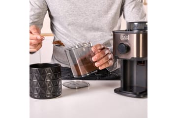 Elektrisk Kaffekvarn Black+Decker 150W - Grå - Servering & matlagning - Köksmaskin - Kaffemaskin & kaffetillbehör - Kaffekvarn & Espressokvarn