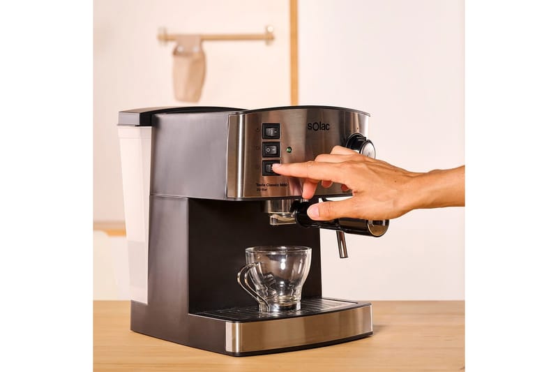 Espressomaskin Solac Taste Classic M80 Inox - Svart||Silver - Servering & matlagning - Köksmaskin - Kaffemaskin & kaffetillbehör - Espressomaskiner
