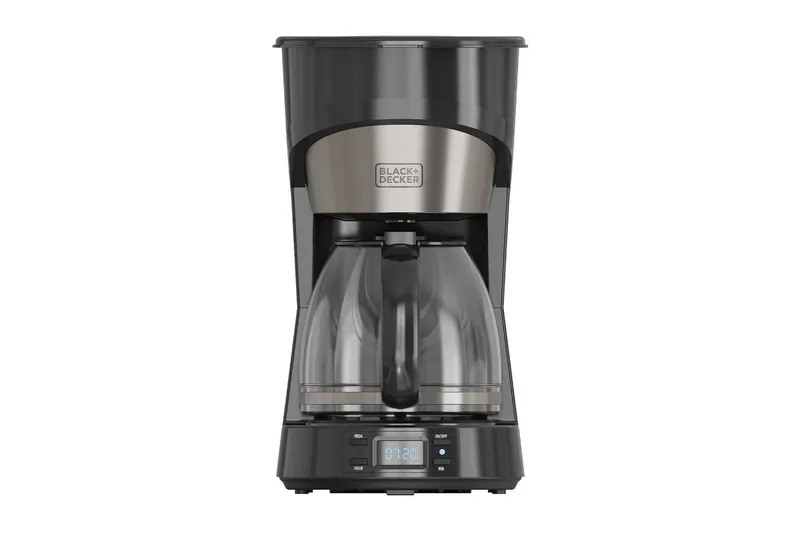 Kaffebryggare Black+Decker LCD 12 Koppar, Silver