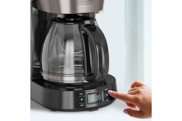 Kaffebryggare Black+Decker LCD 12 Koppar - Silver - Servering & matlagning - Köksmaskin - Kaffemaskin & kaffetillbehör - Kaffebryggare