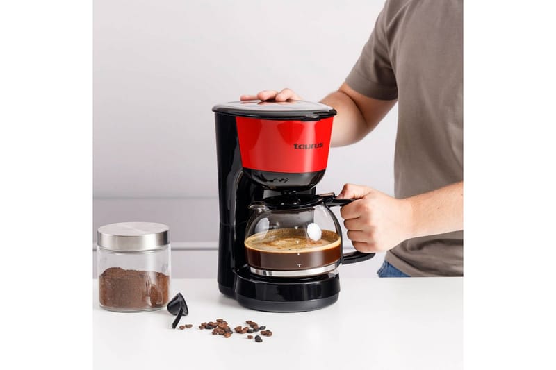Kaffebryggare Taurus Verona Vintage 12 Koppar Röd - Röd - Servering & matlagning - Köksmaskin - Kaffemaskin & kaffetillbehör - Kaffebryggare