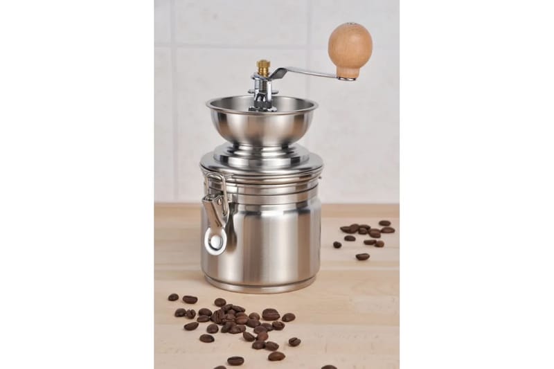 HI Manuell kaffekvarn rostfritt stål - Silver - Kaffekvarn & Espressokvarn