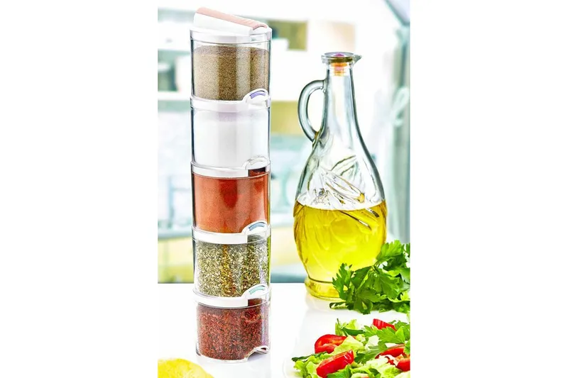 Kryddburk 5-Pack - Vit - Servering & matlagning - Köksmaskin - Skära & mala - Kryddkvarn