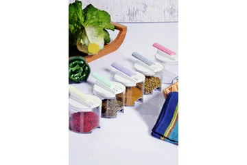 Kryddburk 5-Pack - Vit - Servering & matlagning - Köksmaskin - Skära & mala - Kryddkvarn