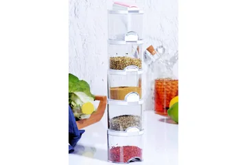 Kryddburk 5-Pack - Vit - Servering & matlagning - Köksmaskin - Skära & mala - Kryddkvarn