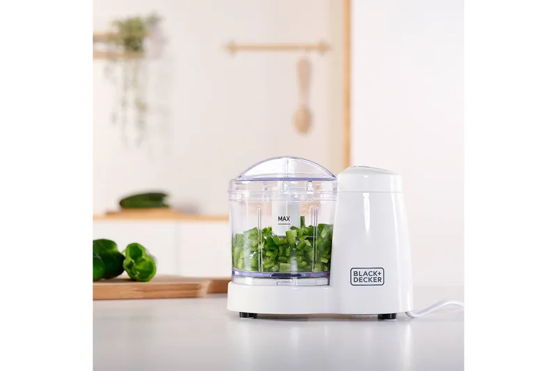 Minihackare Black+Decker 120W - Vit - Servering & matlagning - Köksmaskin - Skära & mala - Skärmaskin
