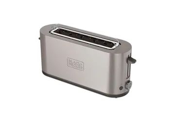 Brödrost Black+Decker 1 Fack Rostfritt Stål - Servering & matlagning - Köksmaskin - Värma & koka - Brödrost