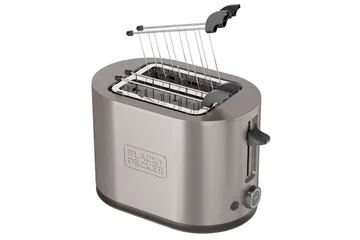 Brödrost Black+Decker 2 Fack Rostfritt 900W Stål - Servering & matlagning - Köksmaskin - Värma & koka - Brödrost