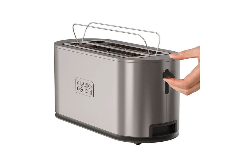 Brödrost Black+Decker 2 Fack Rostfritt Stål 38cm - 38cm - Servering & matlagning - Köksmaskin - Värma & koka - Brödrost