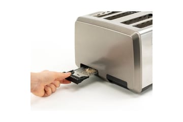 Brödrost Black+Decker 4 Fack 1960W Borstat Stål - Grå - Servering & matlagning - Köksmaskin - Värma & koka - Brödrost