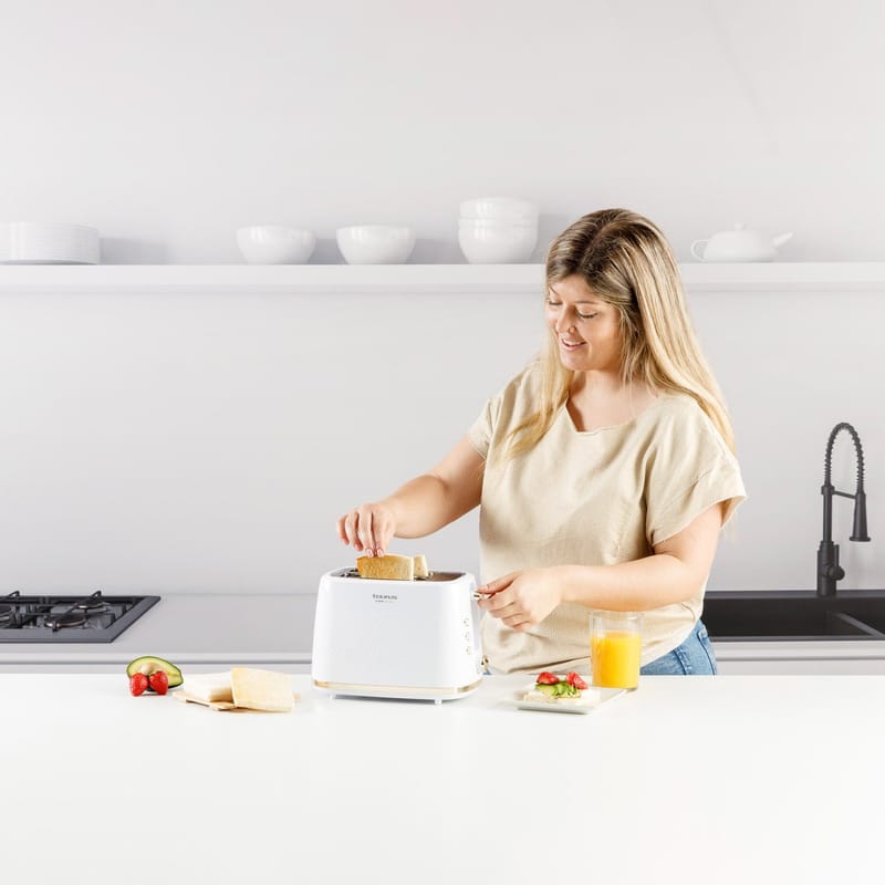 Brödrost Taurus Fusion Crunch Långt Spår - vit - Servering & matlagning - Köksmaskin - Värma & koka - Brödrost