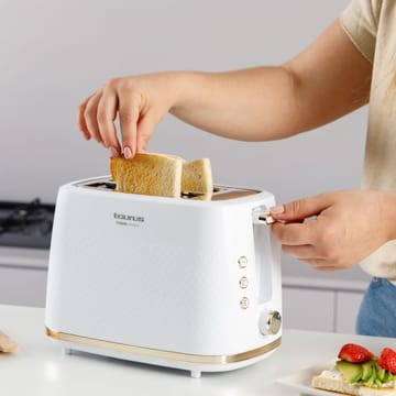 Brödrost Taurus Fusion Crunch Långt Spår - vit - Servering & matlagning - Köksmaskin - Värma & koka - Brödrost
