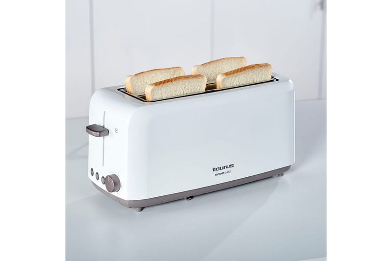 Brödrost Taurus Mytoast Duplo 2 Fack Vit - Vit - Servering & matlagning - Köksmaskin - Värma & koka - Brödrost