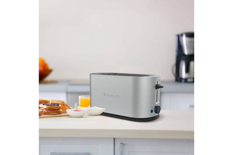 Brödrost Taurus Mytoast Legend 2 Fack Rostfritt Stål - Silver||Krom - Servering & matlagning - Köksmaskin - Värma & koka - Brödrost