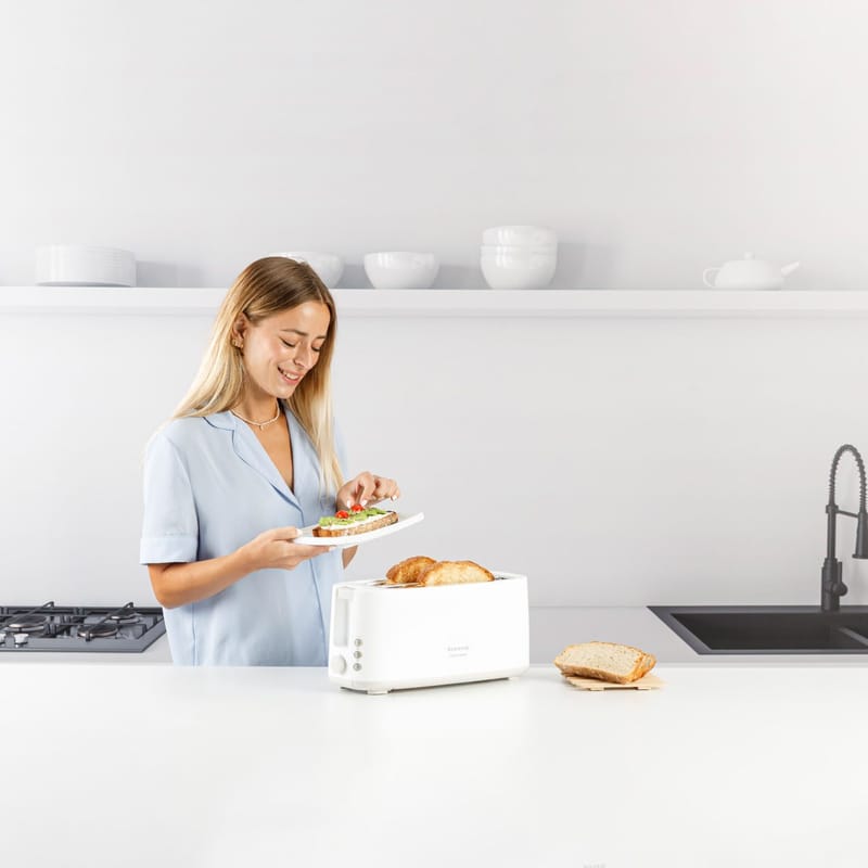 Brödrost Taurus Toastissimo Långt Spår - vit - Servering & matlagning - Köksmaskin - Värma & koka - Brödrost