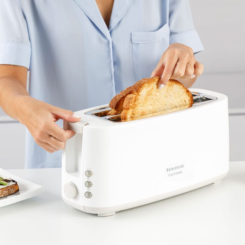Brödrost Taurus Toastissimo Långt Spår - vit - Servering & matlagning - Köksmaskin - Värma & koka - Brödrost