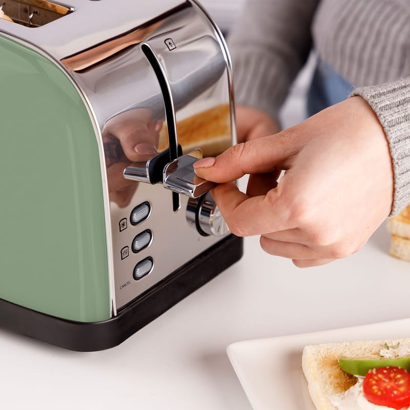 Brödrost Taurus Vintage 2 Olive Två Slotar - olive - Servering & matlagning - Köksmaskin - Värma & koka - Brödrost