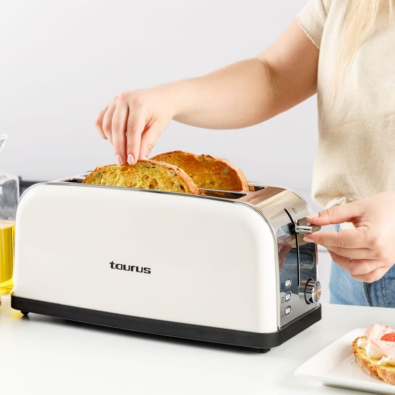 Brödrost Taurus Vintage Cream Långt Fack - cream - Servering & matlagning - Köksmaskin - Värma & koka - Brödrost
