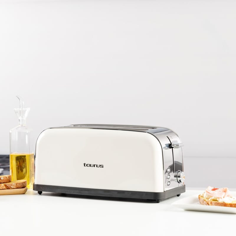 Brödrost Taurus Vintage Cream Långt Fack - cream - Servering & matlagning - Köksmaskin - Värma & koka - Brödrost