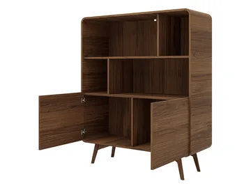 Corvan Bokhylla 108 cm i Valnöt - Brun - Förvaring - Hylla - Bokhylla