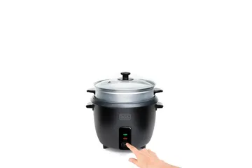 Riskokare Black+Decker 1.8L Svart - Svart - Servering & matlagning - Köksmaskin - Värma & koka - Riskokare