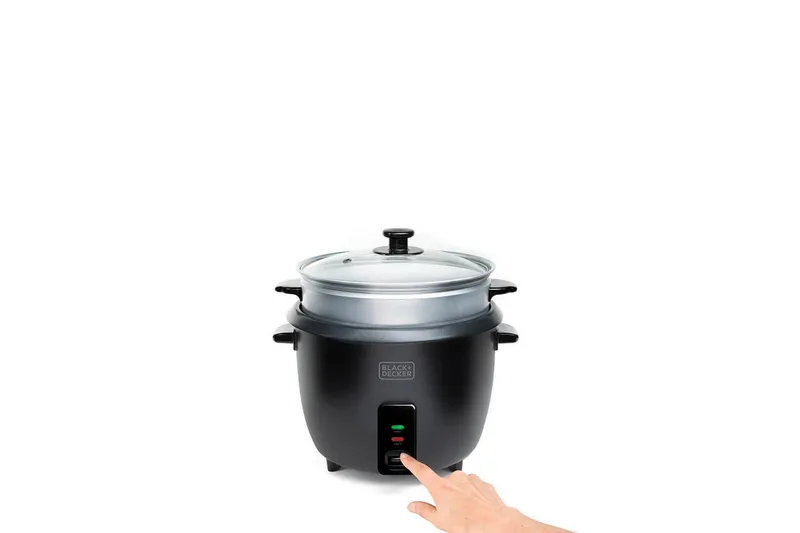 Riskokare Black+Decker 1.8L Svart - Svart - Servering & matlagning - Köksmaskin - Värma & koka - Riskokare