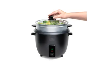 Riskokare Black+Decker 1.8L Svart - Svart - Servering & matlagning - Köksmaskin - Värma & koka - Riskokare